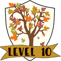 Fall in Love with Reading Level 10 Badge